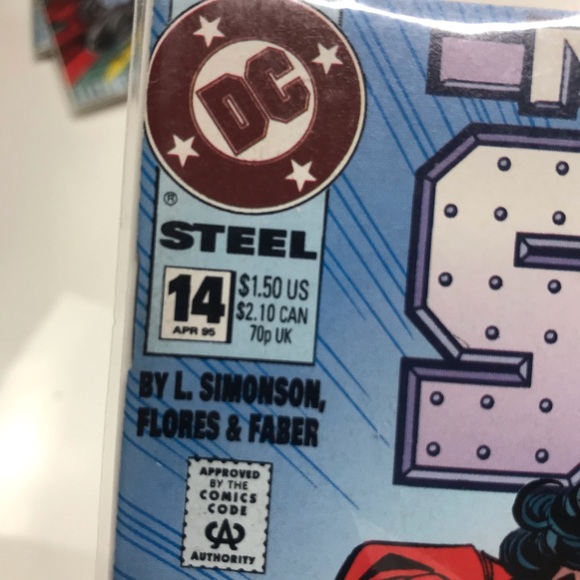 DC (1995) STEEL #14 - April - "Men of Steel" -- 9.4 NM - Picture 2 of 3